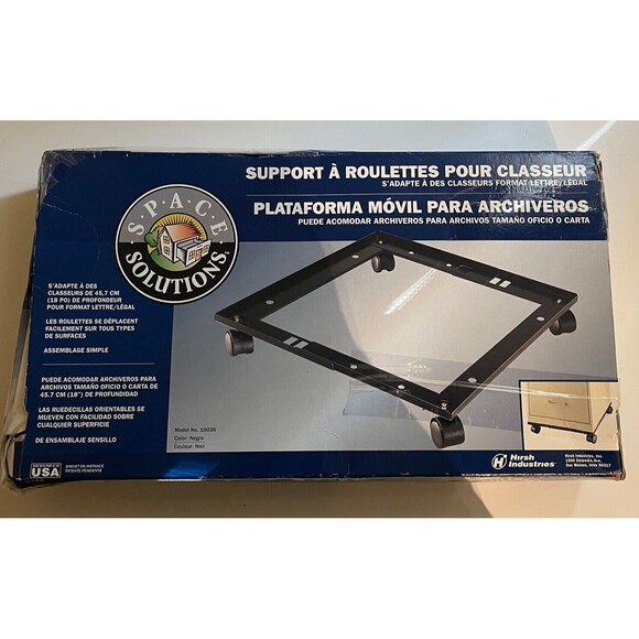 Space Solutions 18" File Caddy Black Deep Or Legal Size - Picture 2 of 11